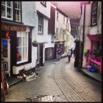 One of the main streets in Port Isaac, Cornwall