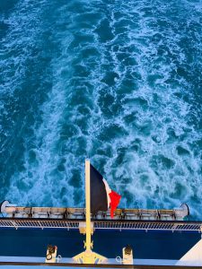 French flag, Brittany Ferries