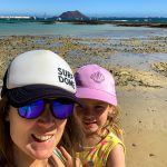 A selfie at low tide at Playa Hoplaco Beach, Corralejo, Fuerteventura