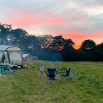 Our tent at Benville Manor campsie, Dorset